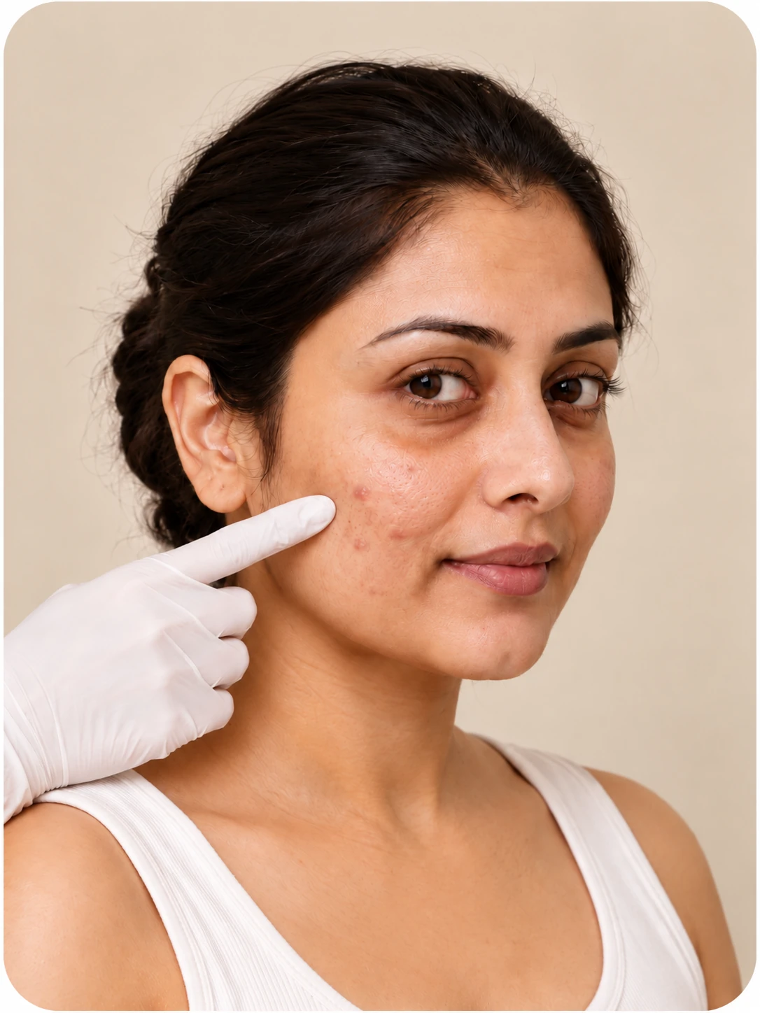 Dermatology Consultation, illustrative before example