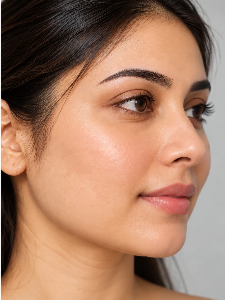 Face PRP with Microneedling, illustrative after example