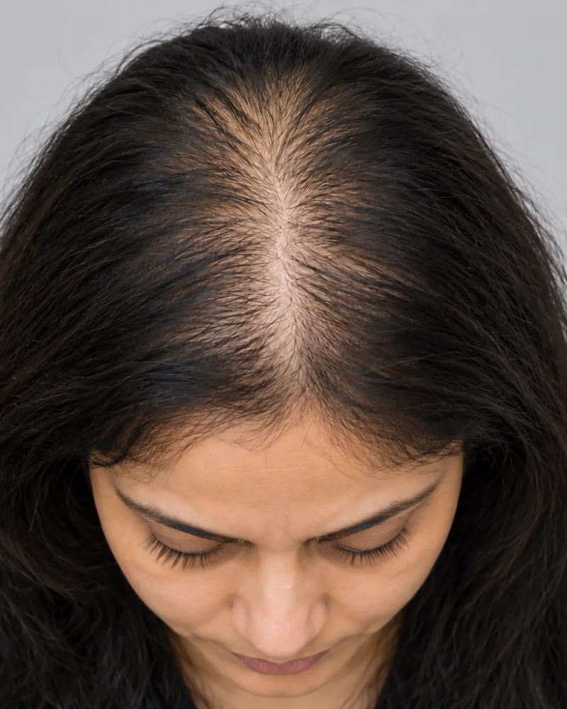 Oxygen Laser Therapy (OLT) for Hair Regrowth, illustrative before example