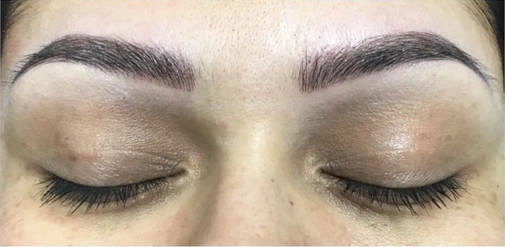 Permanent Eyebrows, illustrative after example