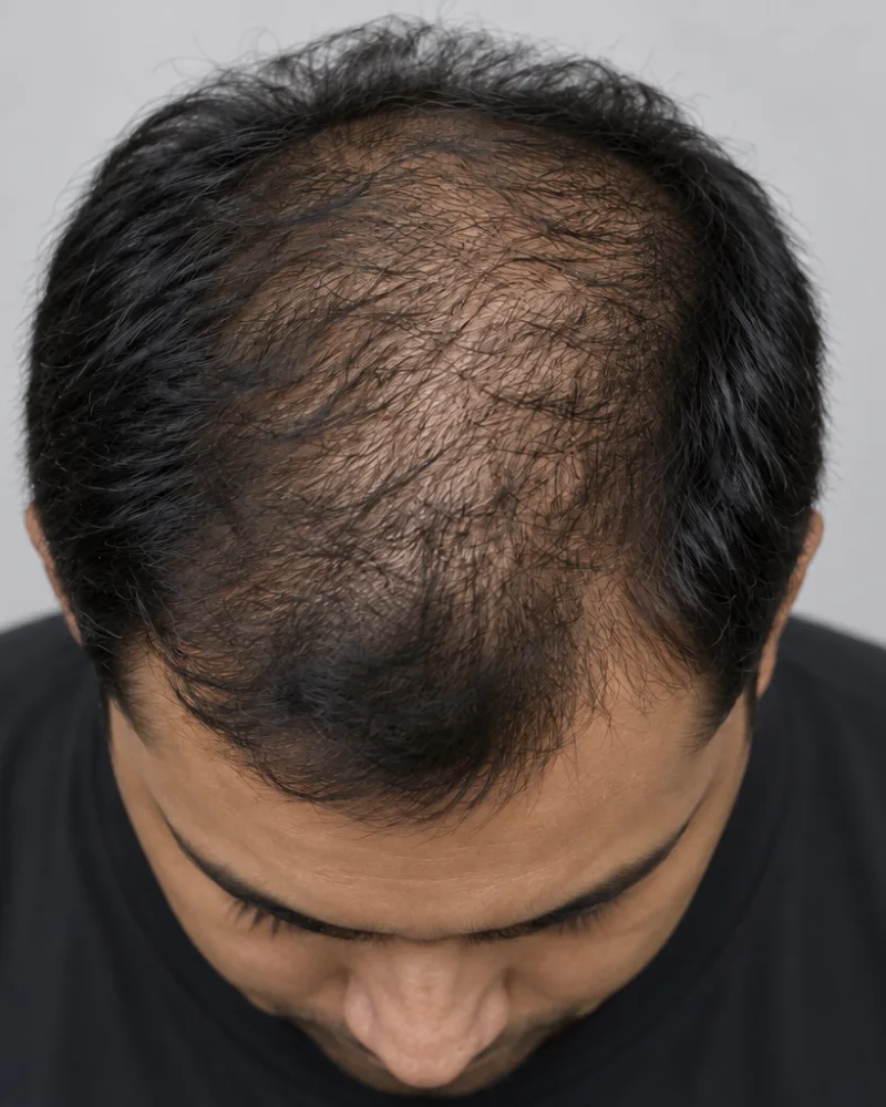 PRP Treatment for Hair, illustrative before example