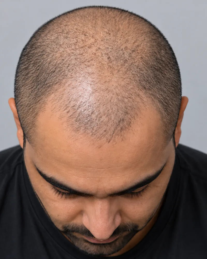Scalp Micropigmentation, illustrative before example